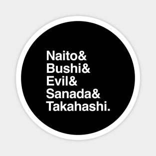 Helvetica List Los Ingobernables de Japon NJPW Magnet